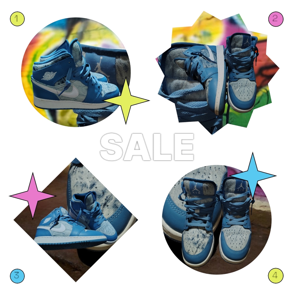 Nike Blue and White Women's Sneakers